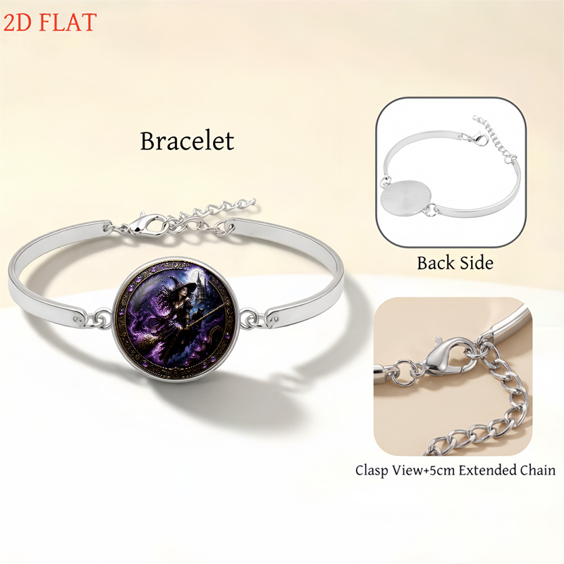 5pcs Halloween Witch Theme Jewelry Set